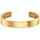 Bruno Banani Armspange Edelstahl gelbgoldfarben Größe Unisex