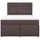 vidaXL Boxspringbett 140 x 200 cm Dunkelbraun