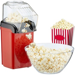 IBETTER Popcornmaschine 1200w Mini Popcorn Maker, Fat Free,Oil-Free, inkl. Mais-Messlöffel, Heißluft-Popcorn-Maschine, 2-Minuten-Popcorn-Maschine rot
