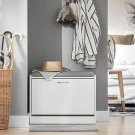 SoBuy Schuhbank FSR16 60 x 46 x 30 cm grau / grau
