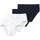 SCHIESSER Slip unifarben Weiß/Blau M 4er Pack