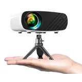 ELEPHAS Beamer Mini Beamer 4K Heimkino - Full HD 1080P 14000 Lux Mit Stativ und Transporttasche, Projektor Portable kompatibel mit Android/iOS/Windows/TV Stick/HDMI/USB