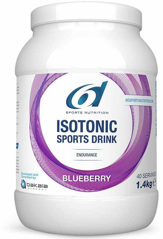 6D Sports Nutrition Isotonic Sports Drink Endurance Blueberry 1,4 kg Poudre