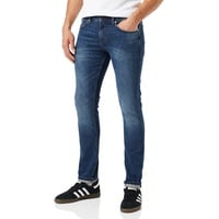 TOM TAILOR Denim 5-Pocket-Jeans Piers Slim Jeans Dark Stone Wash Denim Blau, 36W / Dunkelblau - 36