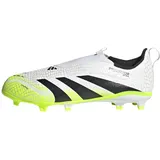 adidas PREDATOR LEAGUE Laceless Firm Ground Football Boots Kids White 5.5
