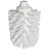 EMCO Original Ersatzbürstenkopf für WC-Bürstengarnitur, schraubbarer Bürstenkopf aus Kunststoff für emco Toilettenbürsten, geeignet für Fast alle Serien, weiß