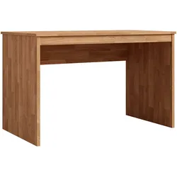 Schreibtisch HOME AFFAIRE "Logo", beige (eiche teilmassiv), B:120cm H:75cm T:65cm, Tische, einfache moderne Design