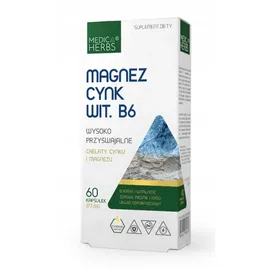 MEDICA HERBS Magnesium Zink Vitamin B6 Kapseln 60 St.