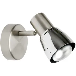 Brilliant Wandspot Lava eisen chrom E14 max. 10W schwenkbar