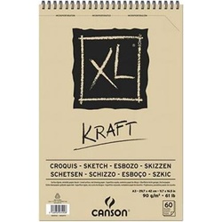Canson, Heft + Block, Zeichenblock Kraft Sketch (A3)