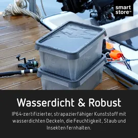 SmartStore Dry Aufbewahrungsbox 30 x 27 cm 12-tlg. grau