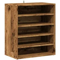 VidaXL Schuhregal Altholz-Optik 60x35x70 cm Holzwerkstoff