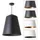 Paco Home 1-flg. Ø32,5 cm schwarz grau