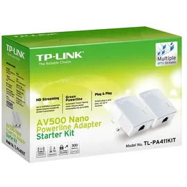 TP-LINK Technologies AV500 Powerline Starter Kit TL-PA411KIT 600 MBit/s 2 Adapter