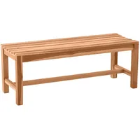 TPFGarden Gartensitzbank, Natur, Holz, 120x45x42 cm, Gartenmöbel, Gartenbänke