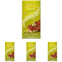 Lindt Schokolade LINDOR Pistazie | 100 g Tafel | Feinste Vollmilch-Schokolade mit einer unendlich zartschmelzenden Füllung mit Pistaziengeschmack | Schokoladentafel | Schokoladengeschenk