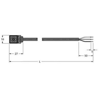 Turck Ventilsteckverbinder VC8S02-A80E-2/TEL