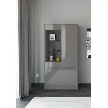 Set One by Musterring Standvitrine Reno 92 x 42 x 185 cm Grau