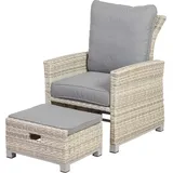 Primaster Loungesessel Tulum 1 Sessel 70 x 80 x 90 cm beige