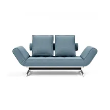 Innovation Living Schlafsofa Webstoff 3-Sitzer Blau
