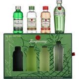 Tanqueray Imported 43,1% vol 0,05 l + Flor de Sevilla 41,3% vol 0,05 l + Rangpur 41,3 % vol 0,05 l + Nº Ten 47,3% vol 0,05 l