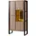 MASSIVMOEBEL24.DE Vitrine 95 x 40 x 180 cm Beige