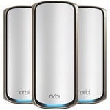 Netgear Orbi 970-Serie Quad-Band WiFi 7 Mesh WLAN Set (RBE973S), BE27000 WiFi 7 Router mit 2 Satelliten-Repeatern, Abdeckung von bis zu 660 m2, 200 Geräten, 10-Gig-Internetanschluss