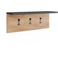 Vicco Garderobe mit Hutablage Orlando, Anthrazit/Goldkraft Eiche, 60 x