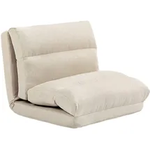 Homcom Bodenstuhl mit 6-Stufig Verstellbarer Rückenlehne,