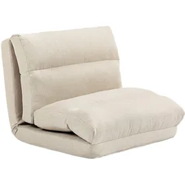 Homcom Bodenstuhl mit 6-Stufig Verstellbarer Rückenlehne,