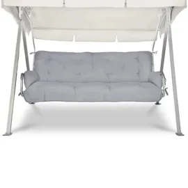 Beautissu Bankauflage 180 x 50 x 8 cm grau 2-tlg.