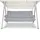 Beautissu Bankauflage 180 x 50 x 8 cm grau 2-tlg.