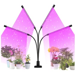 Gimisgu Pflanzenlampe LED Pflanzenlicht Vollspektrum 80 LEDs 4 Köpfe, Zimmerpflanzen Gartenarbeit Gewächshaus