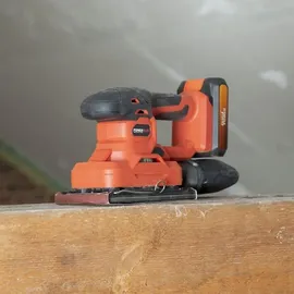 varo - vic van rompuy nv Powerplus Akku Schwingschleifer 20V mit Zubehör ohne Batterie und Ladegerät