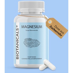 Magnesium Kapseln, aus Sango Koralle |mit Calcium, hochdosiert, 120 Stück