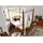 Massivmoebel24 Himmelbett Akazie 140x200x224 honig lackiert Oxford 0244