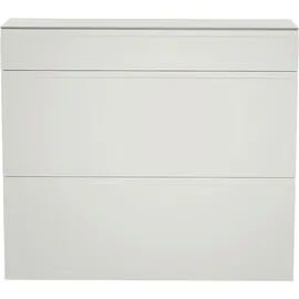 MODERANO Hängeschuhschrank 110 x 96 x 33 cm 2 Fächer, 1 Schublade weiß / weiß