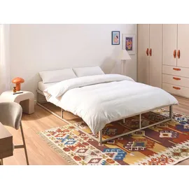 Beliani Viry 140 x 200 cm Hellbeige