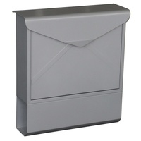 Primaster Briefkasten Xin silber mit Zeitungsbox 42 x 382 x 128 mm, Stahl