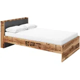 MIRJAN24 Jugendbett Fargo 120 FG15 (mit Lattenrost), 120x200 cm grau