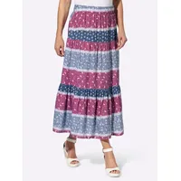 Sieh an! Stufenrock in taubenblau-erika-bedruckt | Gr.: 44