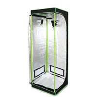 Ikodm Growzelt, 60x60x180 cm Grow Box, 600D Oxford Grow Tent, Lichtdicht und Wasserdicht Growschrank, Luftig Gewächshaus Growroom für Homegrowing, Indoor-Anbau