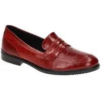 ECCO Leder-Mokassins in rot - 37