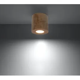 Sollux Deckenleuchte ORBIS 1xGU10 10W Holz 10x10x10cm Sollux Lighting