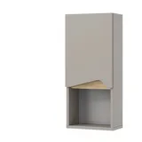 Vicco Badschrank Marelle Greige/Greige 30 x 67 cm mit Tür und offenem Fach