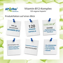 APOrtha Vitamin B12 Komplex vegan Kapseln 120 St.