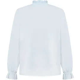 Zero Bluse mit Rüschen Blau 40