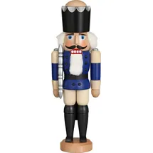 Seiffener Volkskunst eG Nussknacker König 29 cm blau