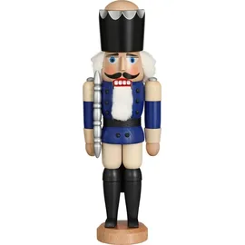 Seiffener Volkskunst eG Nussknacker König 29 cm blau