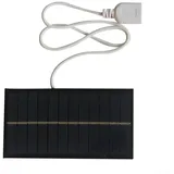 CWOQOCW USB Solarpanel 2W 6V Tragbares Solarladegerät Monokristallin Wasserdicht Camping Wandern Rucksackreisen Kleine Powerbanks Batterie